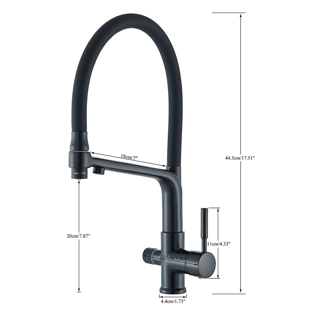 Lavabory KF03: Dual Spout Purified Water Kitchen Faucet