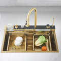 Double Waterfall Kitchen Sink Faucets