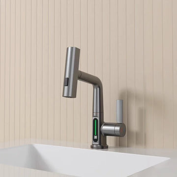 Lavabory KF04: Intelligent Digital Display Pull Out Faucet