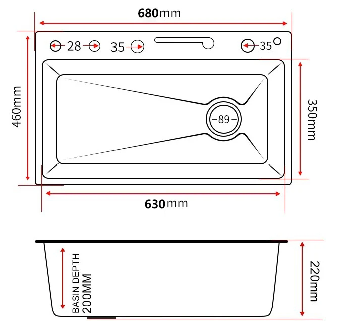 Kitchen Sink Faucet Temperature Digital Display