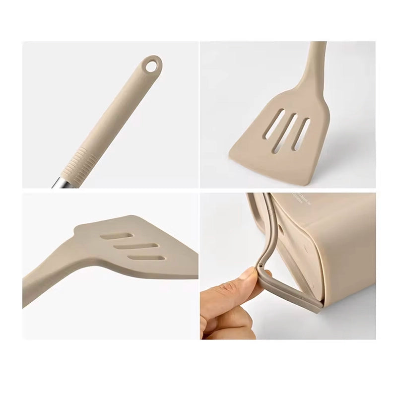 13 PCS Silicone Kitchen Utensil Set with Stainless Steel Handles - Buy Kitchen Accessories Online